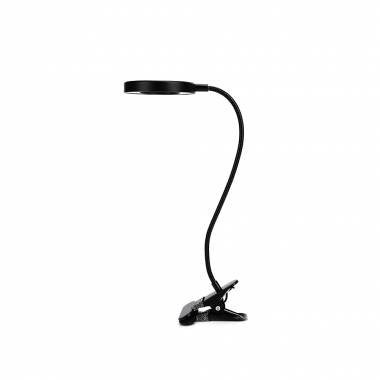 Φωτιστικό LED 7W 3CCT (by switch) με κλίπ σε μαύρο χρώμα D:38cm