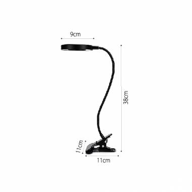 Φωτιστικό LED 7W 3CCT (by switch) με κλίπ σε λευκό χρώμα D:38cm