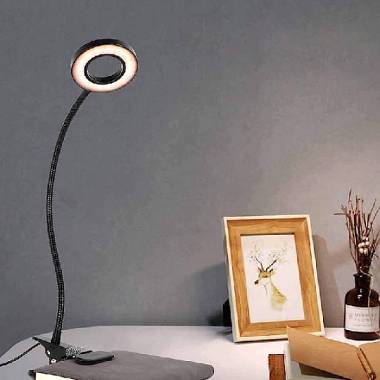 Φωτιστικό LED 7W 3CCT (by switch) με κλίπ σε λευκό χρώμα D:38cm