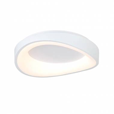 Πλαφονιέρα οροφής LED 72W 3CCT (by tuya) από λευκό μέταλλο και ακρυλικό D:52cm