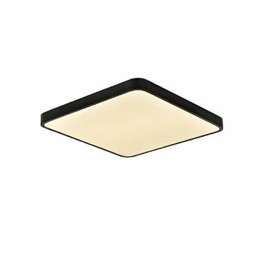 Πλαφονιέρα οροφής LED 96W 3CCT (by switch on base) από μαύρο μέταλλο και ακρυλικό D:50cm