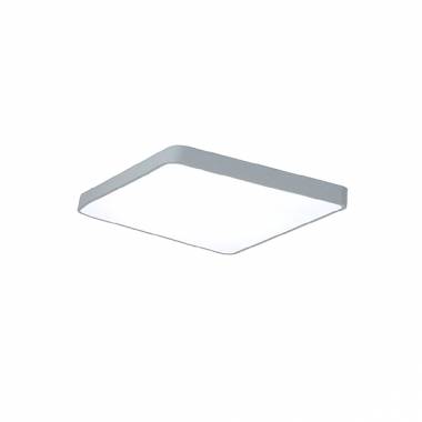 Πλαφονιέρα οροφής LED 96W 3CCT (by switch on base) από γκρί μέταλλο και ακρυλικό D:50cm