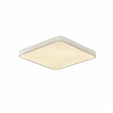 Πλαφονιέρα οροφής LED 96W 3CCT (by switch on base) από λευκό μέταλλο και ακρυλικό D:50cm