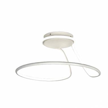 Κρεμαστό φωτιστικό LED 38W 3CCT (by switch on base) σε λευκό χρώμα D:50cm