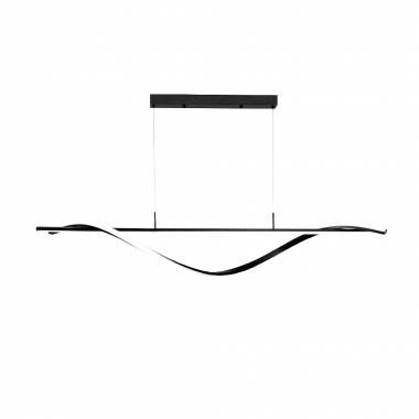 Κρεμαστό φωτιστικό LED 40W 3CCT (by switch on base) σε μαύρο χρώμα D:120cm