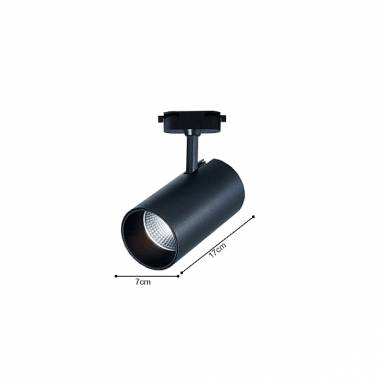 Σποτ 10W μονοφασικής ράγας σε λεύκο χρώμα (T1-05400-White)