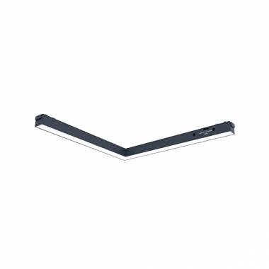 Γραμμικό φωτιστικό LED 24W 3CCT για ultra thin ράγα σε μαύρη απόχρωση D:30X2,6X2,4cm
