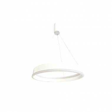 Κρεμαστό φωτιστικό LED 60W 3CCT (by switch on base) σε λευκό χρώμα D:60cm